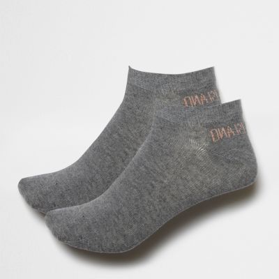 Grey trainer socks pack